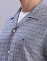 Tommy Hilfiger Textured Regular Fit Plain Woven Shirt