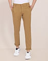 U.S. Polo Assn. Austin Trim Fit Solid Casual Trousers