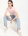 Tommy Hilfiger Solid Cropped-Fit Cotton T-Shirt
