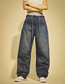 Flying Machine Women K-Street X Baggy Balloon Fit Belt Tie Up Jeans