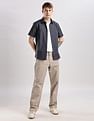 Calvin Klein Jeans Solid Regular Fit Plain Woven Shirt