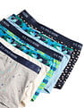 USPA Innerwear Boys Mid Rise Cotton Spandex Trunks - Pack Of 5