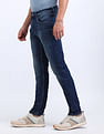 Flying Machine Slash Slim Tapered Fit Blue Jeans