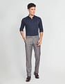 Arrow Newyork Self Design Twill Shirt