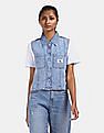 Calvin Klein Sleeveless Archive Denim Shirt