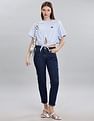 Tommy Hilfiger Womens Blue Solid T-Shirts