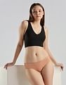 Calvin Klein Underwear Solid Brown Low Rise Hipster