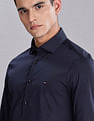 Tommy Hilfiger Solid Slim Fit Plain Woven Shirt