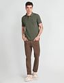 Flying Machine Appliqued Pique Polo Shirt