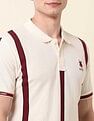 U.S. Polo Assn. Vertical Striped Gold Cup Polo Shirt