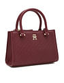 Tommy Hilfiger Logo Purple Pu Handbag