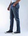 Flying Machine Slash Slim Tapered Fit Whiskered Jeans