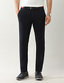 Arrow Sport Solid Mid Rise Autoflex Trousers
