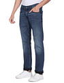Tommy Hilfiger Men Blue Pomona Ryan Straight Fit Stone Wash Jeans