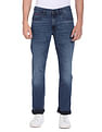 Tommy Hilfiger Men Blue Pomona Ryan Straight Fit Stone Wash Jeans