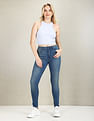 U.S. Polo Assn. Women High Rise Skinny Fit Tinted Jeans