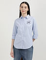 Tommy Hilfiger Heritage Logo Stripe Oxford Shirt