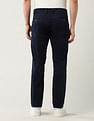 Arrow Sport Mid Rise Slim Fit Solid Trousers