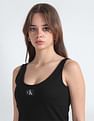 Calvin Klein Badge Ribbed Mini Dress