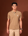 U.S. Polo Assn. Solid Slim Fit Varsity Polo Shirt