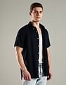 Tommy Hilfiger Solid Regular Fit Linen Shirt