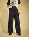 Flying Machine Women High Rise Cargo Jeans