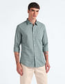 Flying Machine Graphic Print Slim Shirt