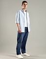 Tommy Hilfiger Striped Regular Fit Cotton Shirt