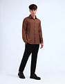 Flying Machine Solid Regular Fit Shirt