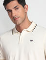 Arrow Sports Patterned Collar Cotton Polo Shirt