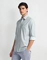 Arrow Sports Geometric Print Cotton Shirt