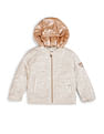 U.S. Polo Assn. Kids Girls Detachable Hood Quilted Jacket