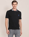 U.S. Polo Assn. Branded Collar Slim Fit Polo Shirt