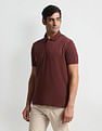 Arrow Sport Diagonal Stripe Pique Polo Shirt