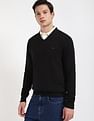 Tommy Hilfiger Solid Regular-Fit Cotton Sweater