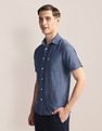 U.S. Polo Assn. Heathered Linen Blend Shirt