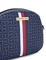 Tommy Hilfiger Women Navy Waverly All Over Monogram Sling Bag