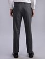 Tommy Hilfiger Regular-Fit Self-Design Mid Rise Trouser