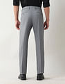 Arrow Regular Fit Textured Trousers