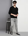 Calvin Klein V-Neck Solid Hallmark Sweater