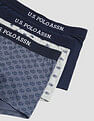 USPA Innerwear Anti Microbial Printed OET14 Trunks - Pack Of 3
