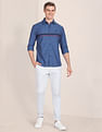 U.S. Polo Assn. Spread Collar Cotton Striped Casual Shirt