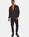 U.S. Polo Assn. Zip Up Hooded Brand Print Sweatshirt