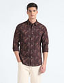 Flying Machine Tropical Print Cotton Shirt