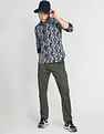 Flying Machine Floral Print Cotton Shirt