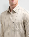 Arrow Sport Tailored Fit Vertical Striped Shirt