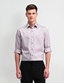 Arrow Newyork Geometric Printed Manhattan Slim Fit Shirt