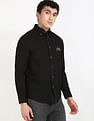 Tommy Hilfiger Solid Regular Fit Twill Woven Shirt