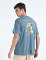 Flying Machine Graphic Print Oversized T-Shirt