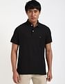 Tommy Hilfiger Solid Regular-Fit Cotton Polo Shirt